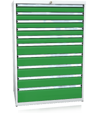 Drawer cabinet 1240 x 860 x 600 - 10x drawers